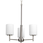 Progress P4318-104 Replay Collection Three-Light Polished Nickel Etched White Glass Modern Chandelier Light Main Image.jpg