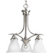 Progress P4324-09 Trinity Collection Three-Light Brushed Nickel Etched Glass Traditional Chandelier Light Main Image.jpg