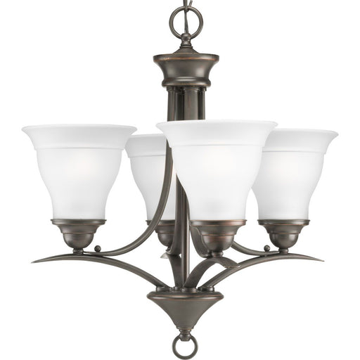 Progress P4326-20 Trinity Collection Four-Light Antique Bronze Etched Glass Traditional Chandelier Light Main Image.jpg