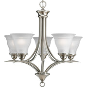 Progress P4328-09 Trinity Collection Five-Light Brushed Nickel Etched Glass Traditional Chandelier Light Main Image.jpg