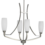 Progress P4435-09 Wisten Collection Four-Light Brushed Nickel Etched Glass Modern Chandelier Light Main Image.jpg