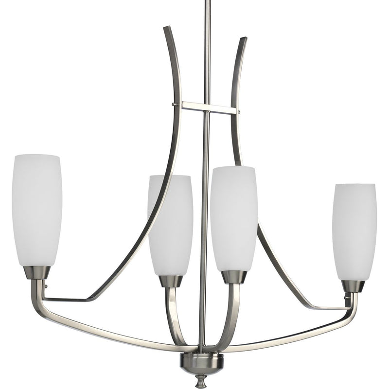 Progress P4435-09 Wisten Collection Four-Light Brushed Nickel Etched Glass Modern Chandelier Light Main Image.jpg