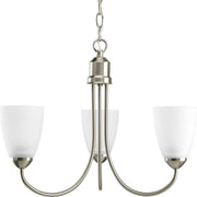 Progress P4440-09 Gather Collection Three-Light Brushed Nickel Etched Glass Traditional Chandelier Light Main Image.jpg