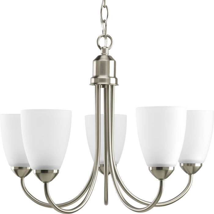 Progress P4441-09 Gather Collection Five-Light Brushed Nickel Etched Glass Traditional Chandelier Light Main Image.jpg