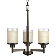 Progress P4458-20 Alexa Collection Three-Light Antique Bronze Etched Umber Linen With Clear Edge Glass Modern Chandelier Light Main Image.jpg