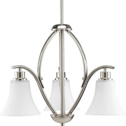 Progress P4489-09 Joy Collection Three-Light Brushed Nickel Etched Glass Traditional Chandelier Light Main Image.jpg