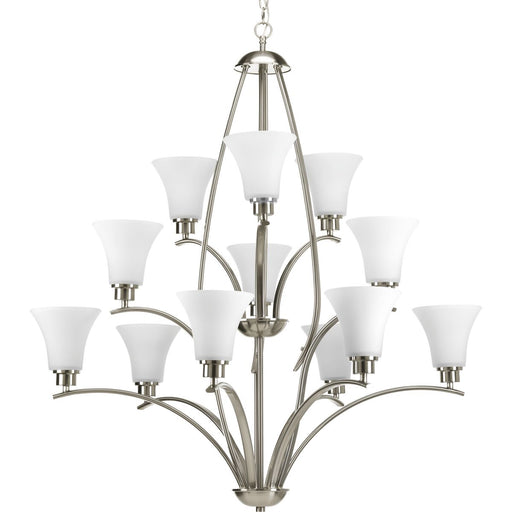 Progress P4497-09 Joy Collection Twelve-Light Brushed Nickel Etched White Inside Glass Traditional Chandelier Light Main Image.jpg