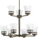 Progress P4614-20 Cascadia Collection Nine-Light Antique Bronze Etched Glass Coastal Chandelier Light Main Image.jpg