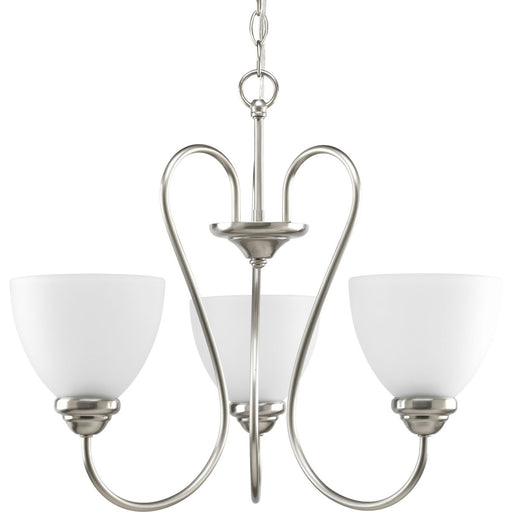 Progress P4664-09 Heart Collection Three-Light Brushed Nickel Etched Glass Farmhouse Chandelier Light Main Image.jpg