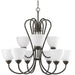 Progress P4668-20 Heart Collection Nine-Light Antique Bronze Etched Glass Farmhouse Chandelier Light Main Image.jpg