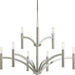 Progress P4719-104 Draper Collection Nine-Light Polished Nickel Luxe Chandelier Light Main Image.jpg