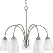 Progress P4735-09 Gather Collection Five-Light Brushed Nickel Etched Glass Traditional Chandelier Light Main Image.jpg