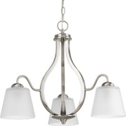 Progress P4745-09 Arden Collection Three-Light Brushed Nickel Etched Glass Farmhouse Chandelier Light Main Image.jpg