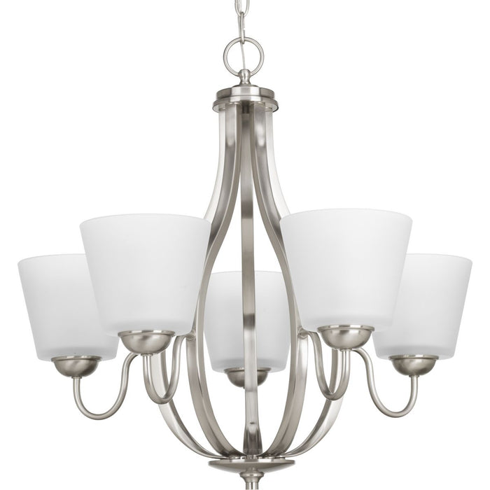 Progress P4746-09 Arden Collection Five-Light Brushed Nickel Etched Glass Farmhouse Chandelier Light Main Image.jpg