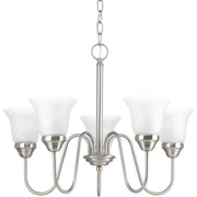 Progress P4757-09 Classic Collection Five-Light Brushed Nickel Etched Glass Traditional Chandelier Light Main Image.jpg