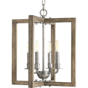 Progress P4760-141 Turnbury Collection Four-Light Galvanized Finish Coastal Chandelier Light Main Image.jpg