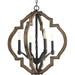 Progress P4766-71 Spicewood Collection Four-Light Gilded Iron Farmhouse Chandelier Light Main Image.jpg