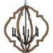 Progress P4767-71 Spicewood Collection Six-Light Gilded Iron Farmhouse Chandelier Light Main Image.jpg