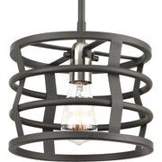 Progress P500010-143 Remix Collection One-Light Graphite Global Pendant Light Main Image.jpg