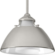Progress P500013-104 Carbon Collection One-Light Polished Nickel Etched White Glass Mid-Century Modern Pendant Light Main Image.jpg