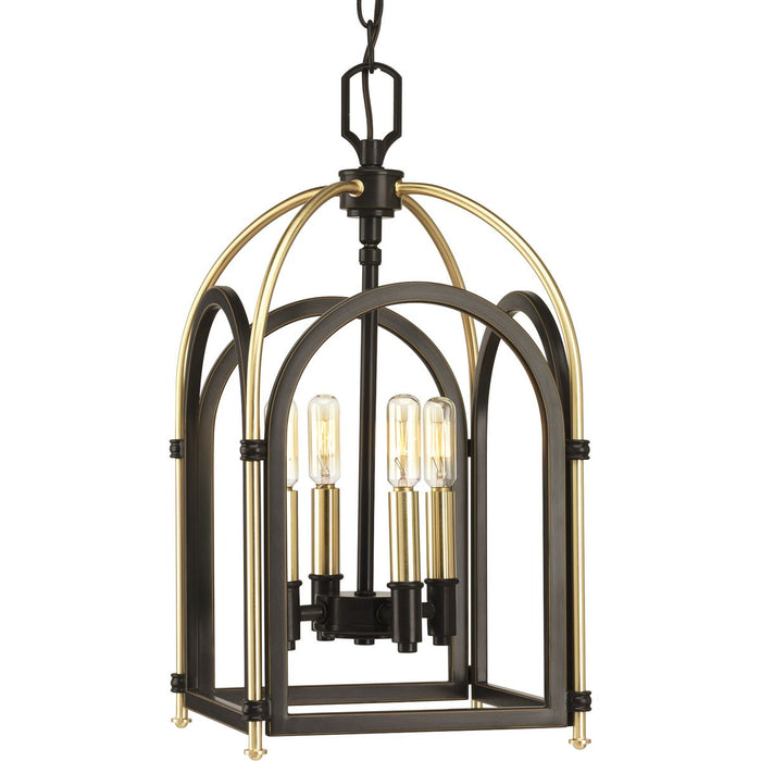 Progress P500038-020 Westfall Collection Four-light Small Foyer Pendant Main Image.jpg