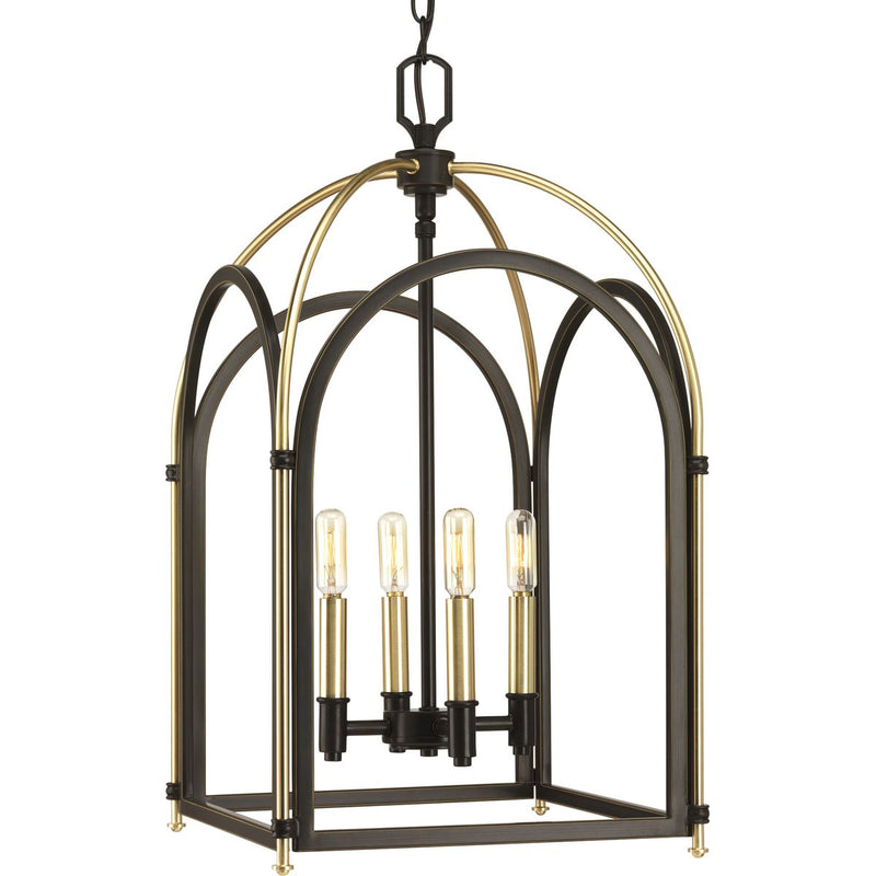 Progress P500039-020 Westfall Collection Four-light Medium Foyer Pendant Main Image.jpg
