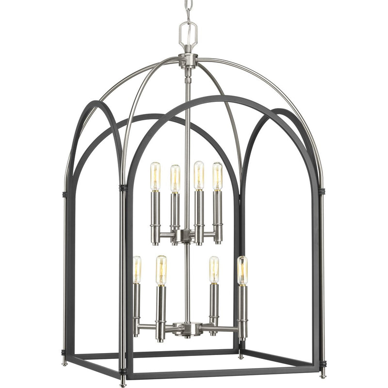 Progress P500040-143 Westfall Collection Eight-light Largel Foyer Pendant Main Image.jpg