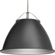 Progress P500052-143 Tre Collection One-Light Graphite Graphite Metal Shade Coastal Pendant Light Main Image.jpg