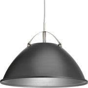 Progress P500053-143 Tre Collection One-Light Graphite Graphite Metal Shade Coastal Pendant Light Main Image.jpg