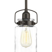 Progress P500055-020 Calhoun Collection One-Light Antique Bronze Clear Glass Farmhouse Mini-Pendant Light Main Image.jpg