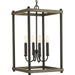 Progress P500088-020 Fontayne Collection Four-Light Antique Bronze Farmhouse Pendant Light Main Image.jpg