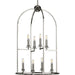 Progress P500122-104 Seneca Collection Eight-Light Polished Nickel Farmhouse Pendant Light Main Image.jpg