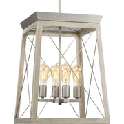 Progress P500178-141 Briarwood Collection Four-Light Farmhouse Galvanized  Chandelier Foyer Light Main Image.jpg