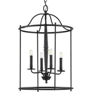 Progress P500210-031 Durrell Collection Four-Light Black Medium Foyer Main Image.jpg