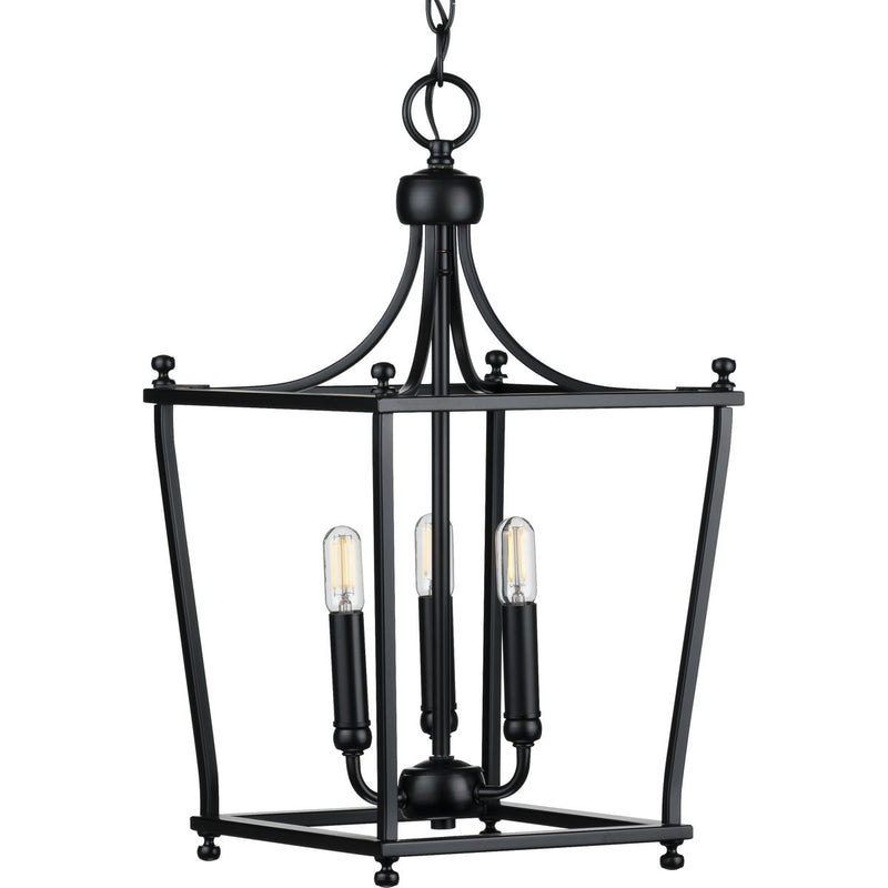 Progress P500213-031 Parkhurst Collection Black Three-Light Foyer Main Image.jpg