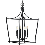 Progress P500214-031 Parkhurst Collection Black Four-Light Foyer Main Image.jpg