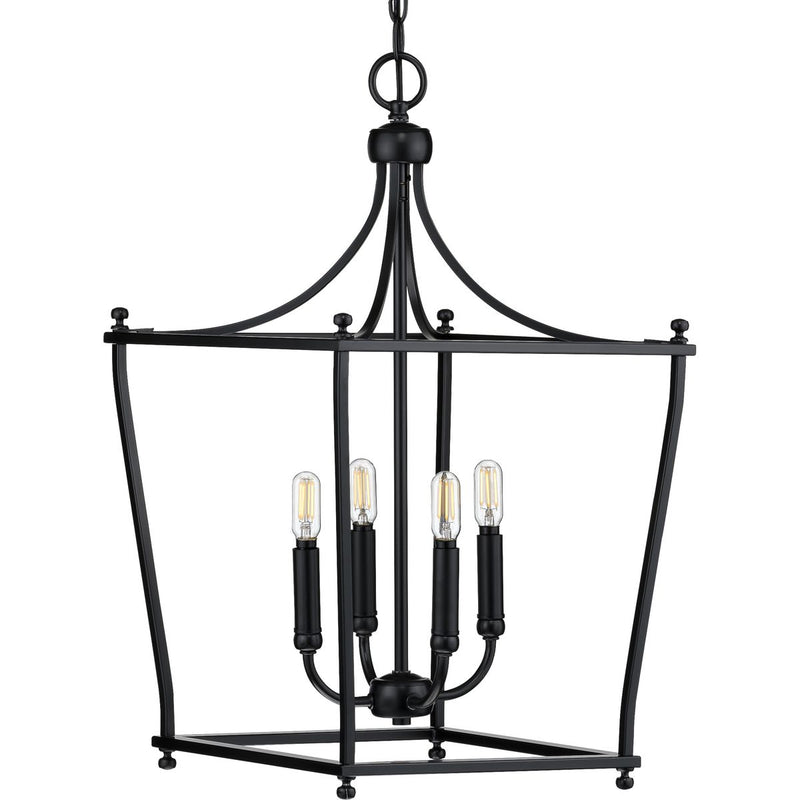 Progress P500214-031 Parkhurst Collection Black Four-Light Foyer Main Image.jpg