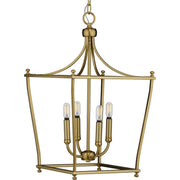 Progress P500214-109 Parkhurst Collection Brushed Bronze Four-Light Foyer Main Image.jpg