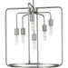 Progress P500225-141 Bonn Collection Six-Light Galvanized Finish Farmhouse Pendant Light Main Image.jpg