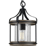 Progress P500234-031 Brenham Collection Black One-Light Outdoor Pendant Main Image.jpg