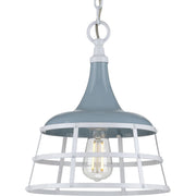 Progress P500236-164 Bastille Collection One-Light Coastal Blue Coastal Pendant Light Main Image.jpg