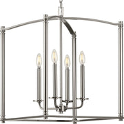 Progress P500240-009 Winslett Collection Brushed Nickel Four-Light Foyer Main Image.jpg