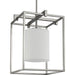 Progress P500274-009 Chadwick Collection One-Light Brushed Nickel Etched Opal Glass Modern Pendant Light Main Image.jpg