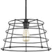 Progress P500282-031 Chambers Collection One-Light Matte Black Farmhouse Pendant Light Main Image.jpg