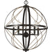 Progress P500287-020 Brandywine Collection Five-Light Antique Bronze Farmhouse Pendant Light Main Image.jpg