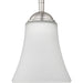 Progress P500288-009 Classic Collection One-Light Brushed Nickel Etched Glass Traditional Pendant Light Main Image.jpg