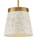 Progress P500313-175 Terrazzo Collection One-Light Distressed Brass and Sand Terrazzo Hanging Pendant Light Main Image.jpg