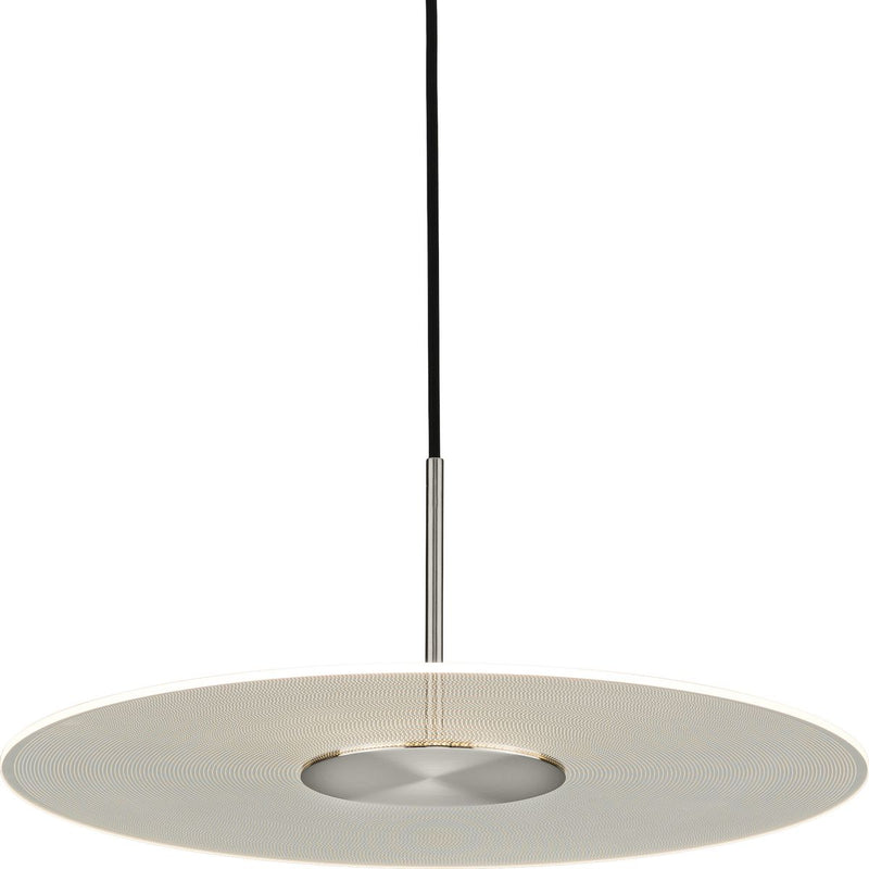 Progress P500318-009-30 Spoke LED Collection Brushed Nickel Modern Style Hanging Pendant Light Main Image.jpg