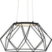 Progress P500319-031-30 Geodesic LED Collection Matte Black Modern Style Medium Hanging Pendant Light Main Image.jpg