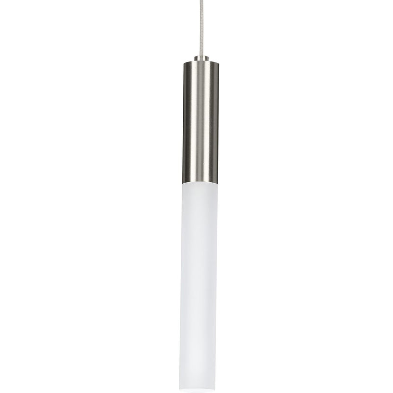 Progress P500321-009-30 Kylo LED Collection One-Light Brushed Nickel Modern Style Hanging Pendant Light Main Image.jpg